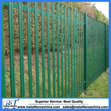 Powder Coated Frame Finishing Steel Palisade Fence